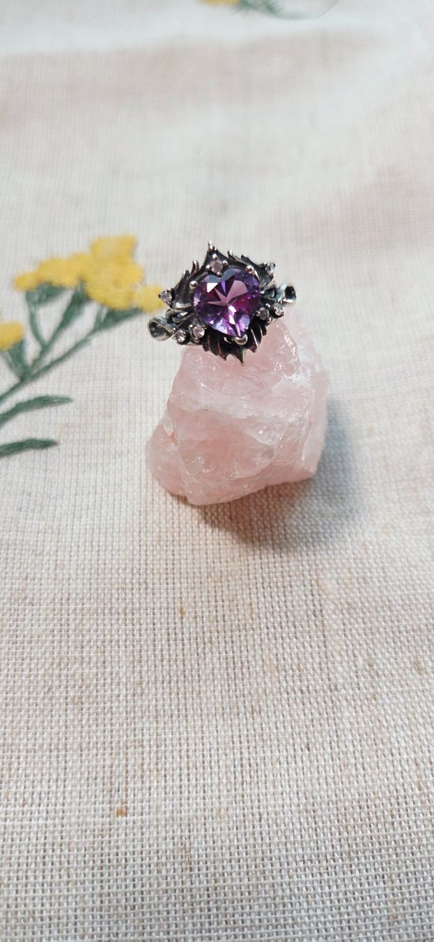 Anelli: NEW - S925 Amethyst Ring (Adjustable) – Nuovo (secondo la descrizione) da Zürich venduto da cin_wcf6 2
