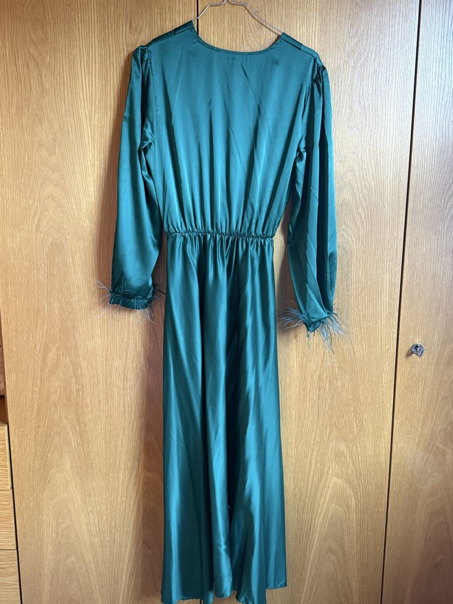 Vestiti: Abito verde smeraldo in satin M – Usato da Glis venduto da dor_b2nc 1