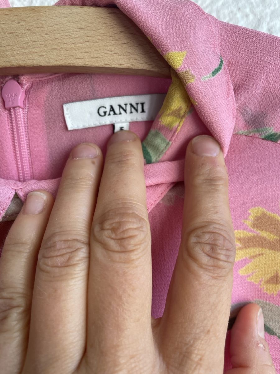 Ganni Vestiti: Robe Ganni fleurs rose   – Usato da Martigny venduto da Lea_lucci 2