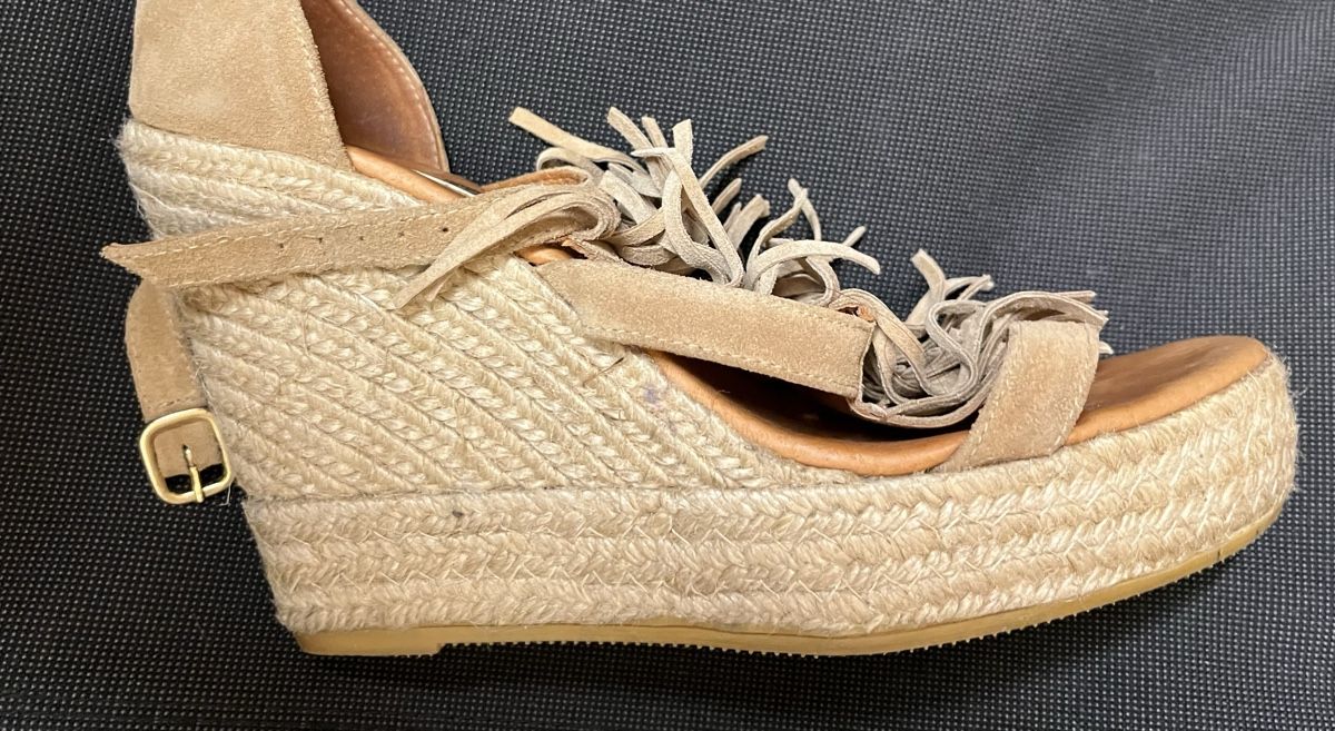 Scarpe da donna: Sandales compensées franges Maypol – Usato da St-Prex venduto da SoLu21 1