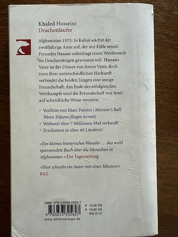 Libri: Der Drachenläufer – Usato da Mirchel venduto da jlmrcdsrsn 1