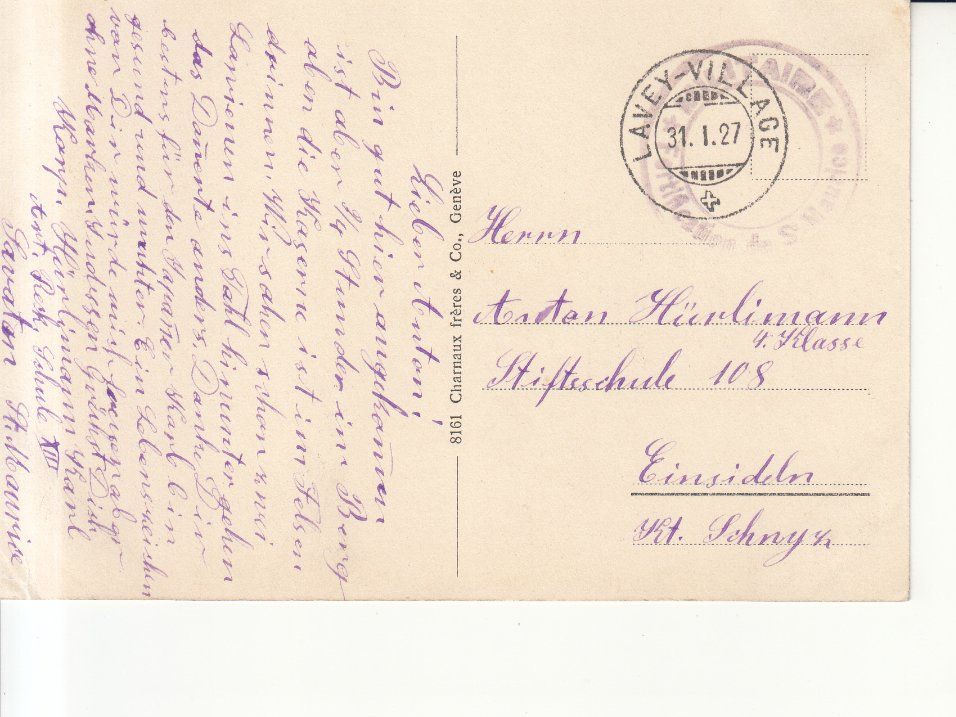 Cartoline postali: St. Maurice 1927 – Usato da Bürglen TG venduto da StampGraf 1
