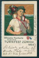 EIDGEN. TURNFEST ZÜRICH 1903, Offizielle Karte