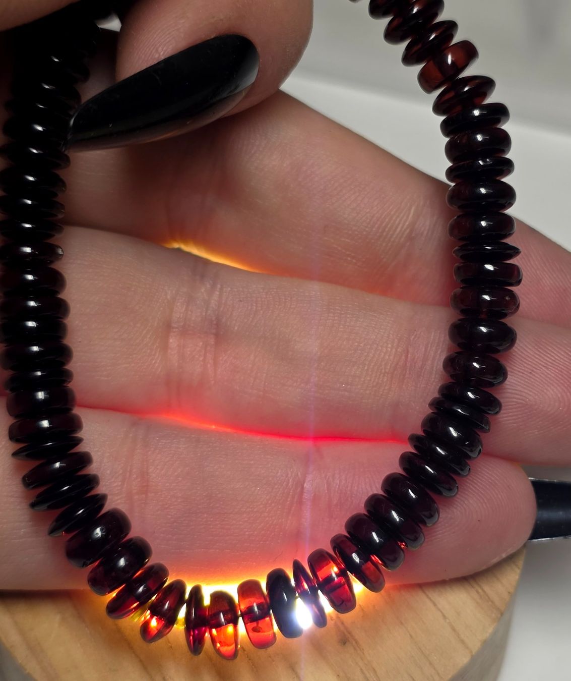 Minerali & Pietre curative: Blut Bernstein Pi Scheibe Armband 6mm – Nuovo e nell'imballaggio originale da Matzingen venduto da Shay_Crystalz 1
