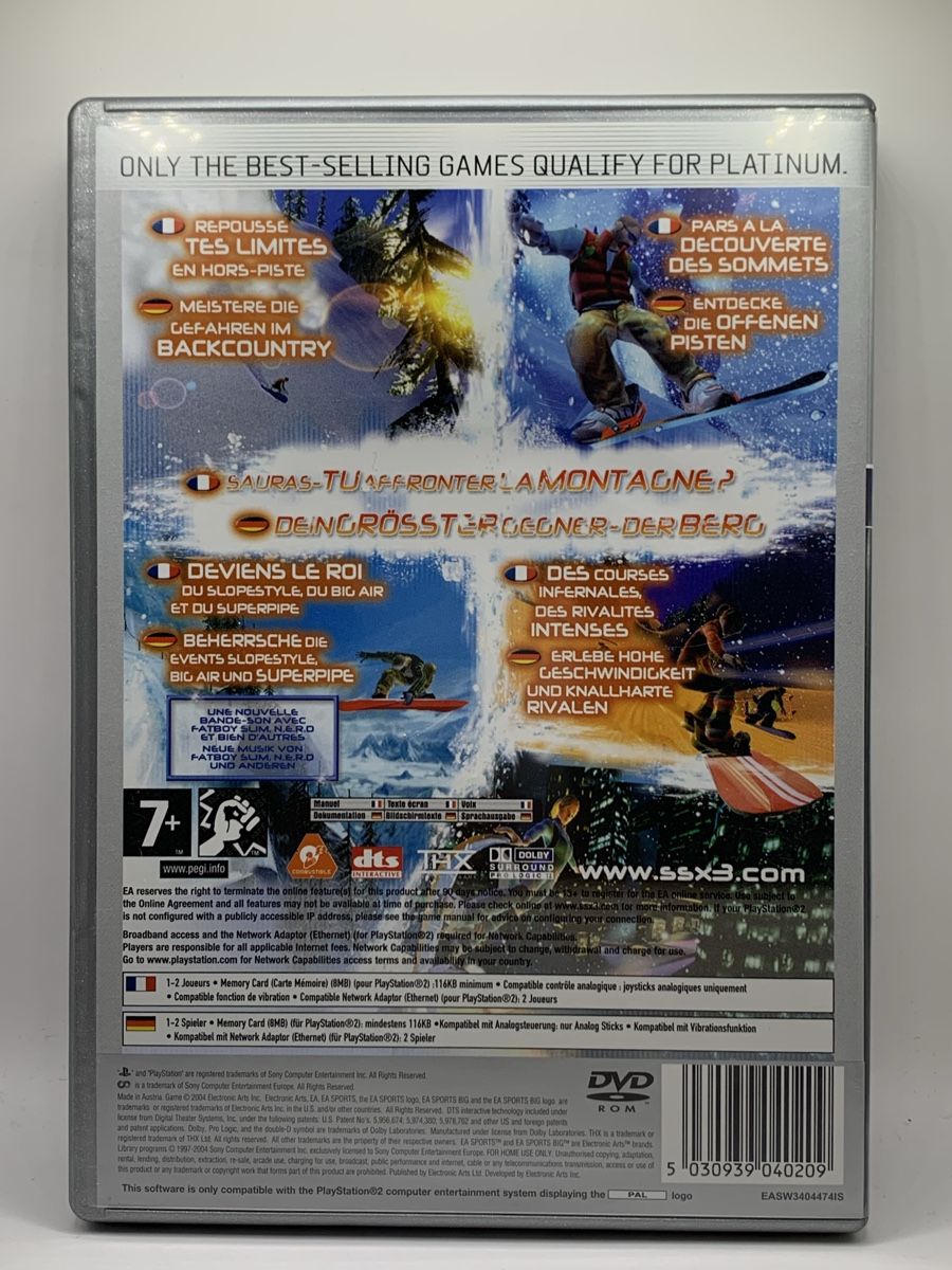 Sony Giochi: SSX 3 - PS2 - Platinum Version – Usato da Ostermundigen venduto da RG-Collector 1