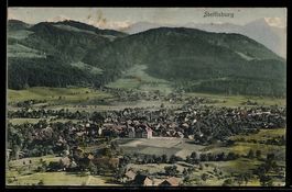 AK Steffisburg, Ortsansicht mit Bergen