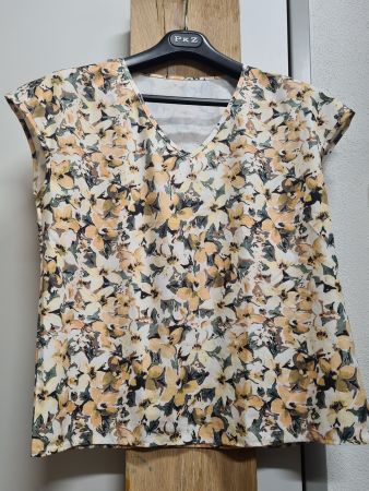 Damen Kurzarm Sommer Blusentop, ca.L