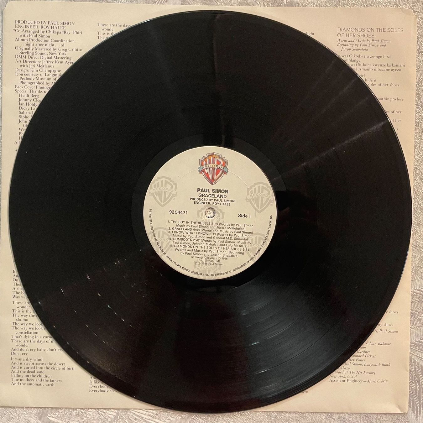 Schallplatten: PAUL SIMON - GRACELAND – Gebraucht aus Zürich von  2
