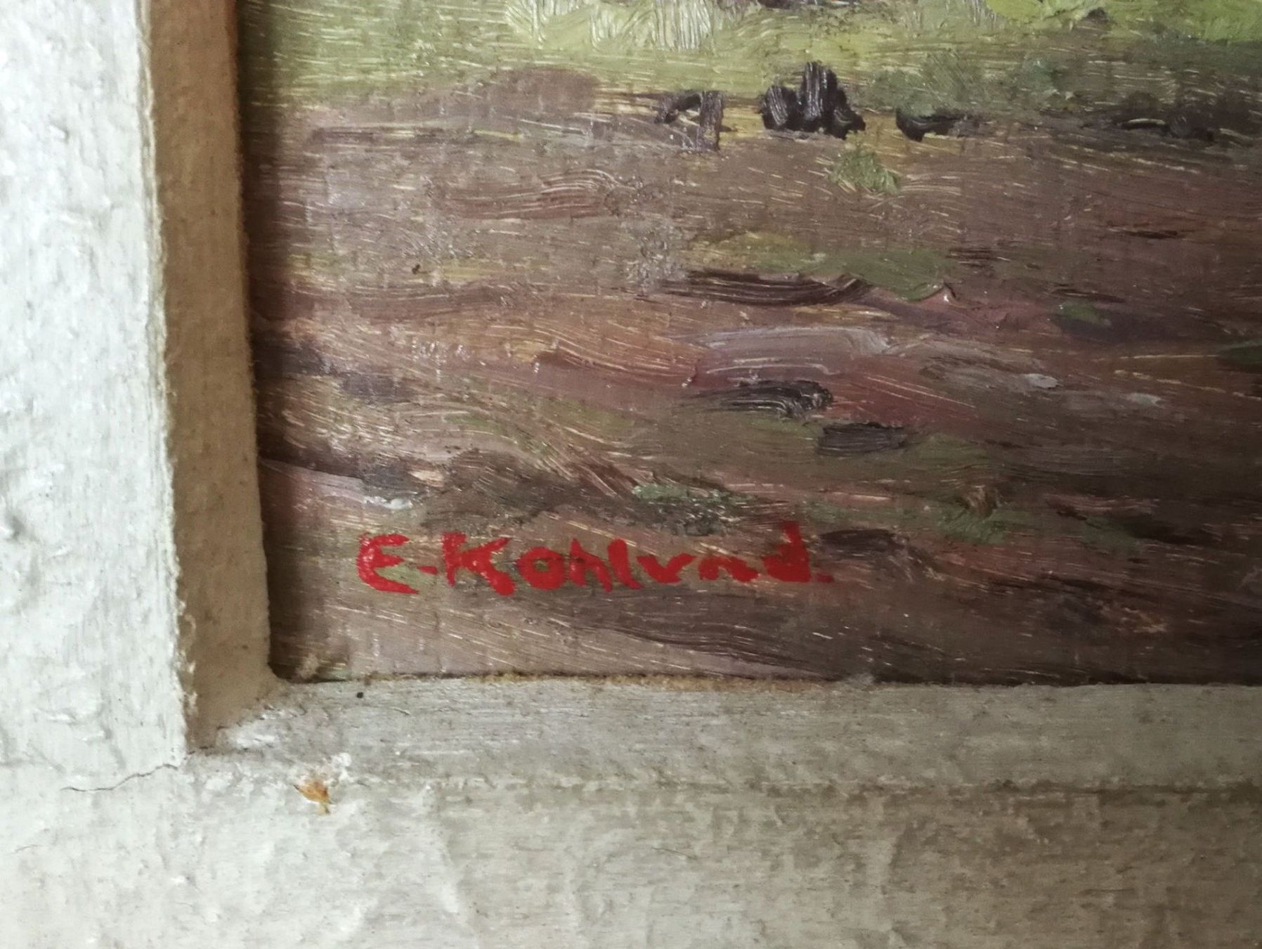 Gemälde: Bild von E. Kohlund – Gebraucht aus Goldau von I_auktionator 4