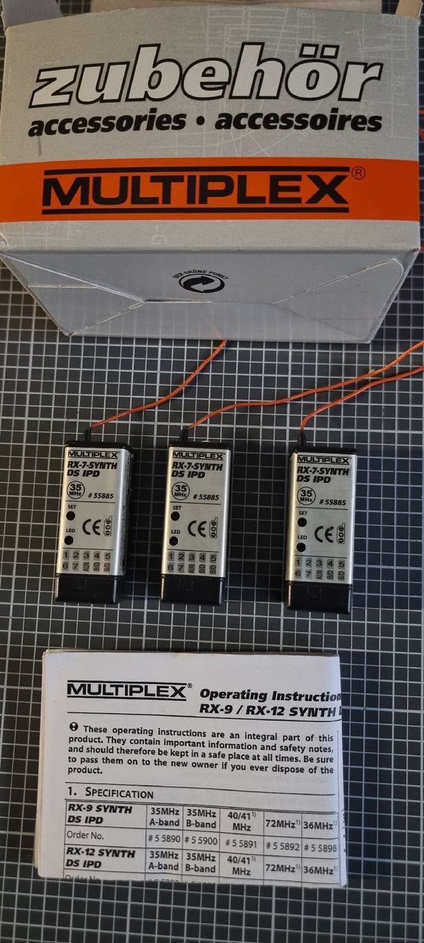 Multiplex Telecomando: 35Mhz Empfänger Synth – Usato da Bellach venduto da Super15