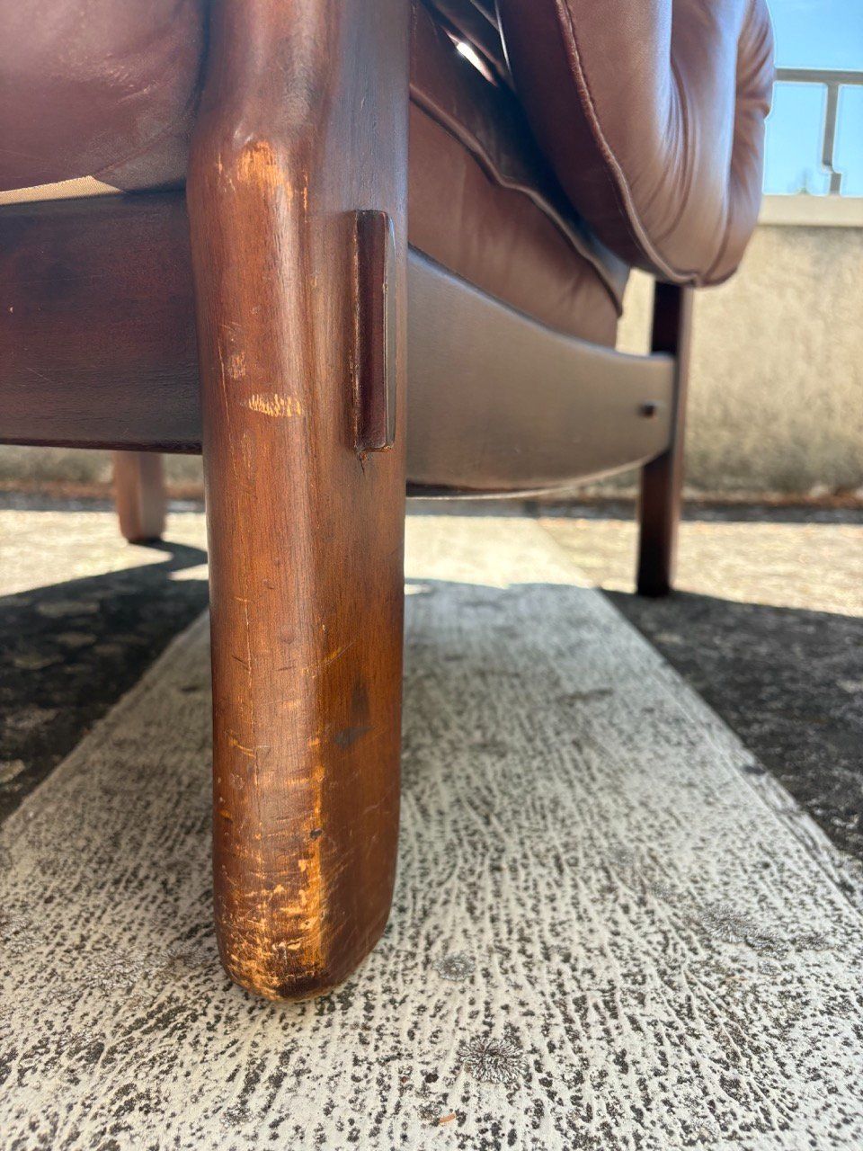 Sessel: Mid-Century Ledersessel – Gebraucht aus Ins von ab_80 5