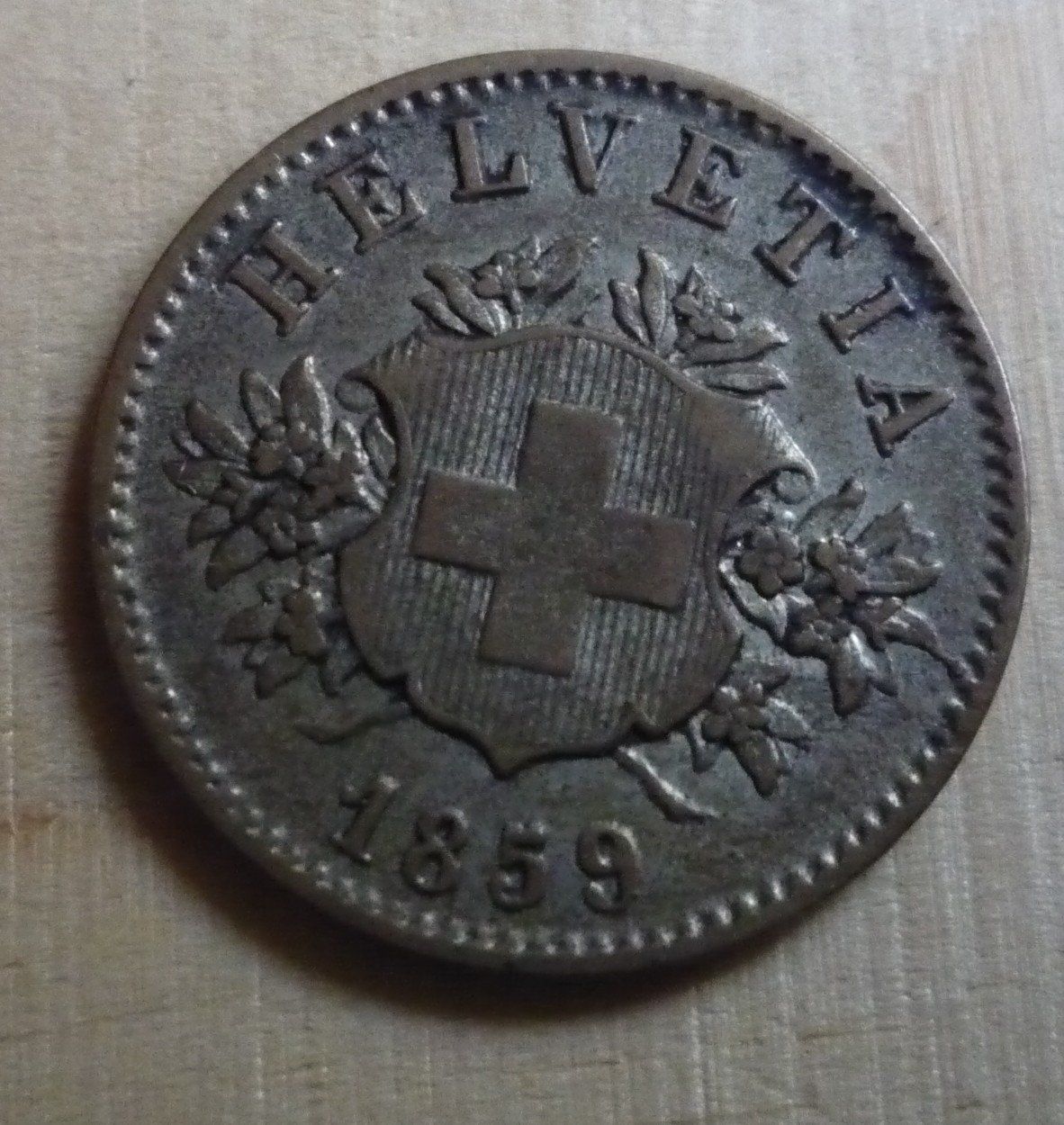 Tutti le monete: 20 Rappen 1859, ss-vz – Usato da Rieden SG venduto da Sammelfreund