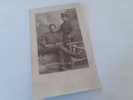 MILITAER - 2 SOLDATE i POSE - BAT 35 - BELP - 1926