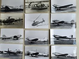 12 x Fotos von Flugzeugen (v.a. Militär) (Aviatik Lot 6)