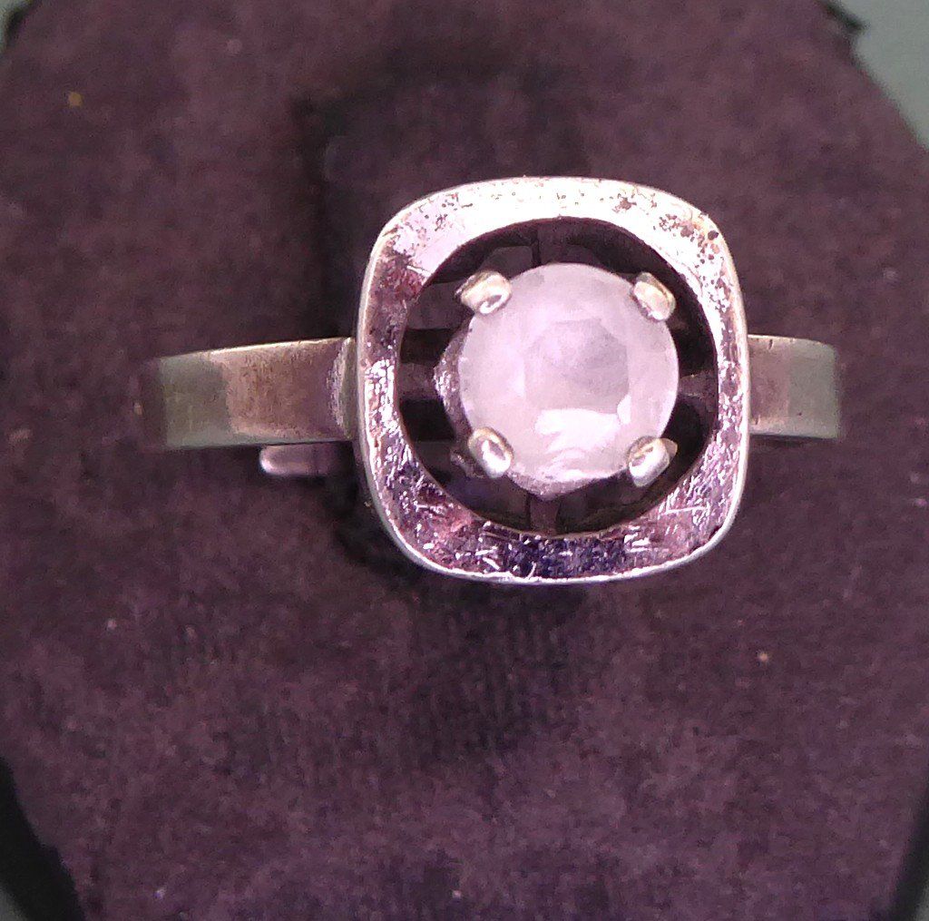 Anelli: Ring 925 Silber mit echtem Quarz Stein, – Usato da Muri AG venduto da silvermouse007 1
