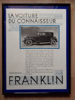 Franklin Autowerbung von 1930