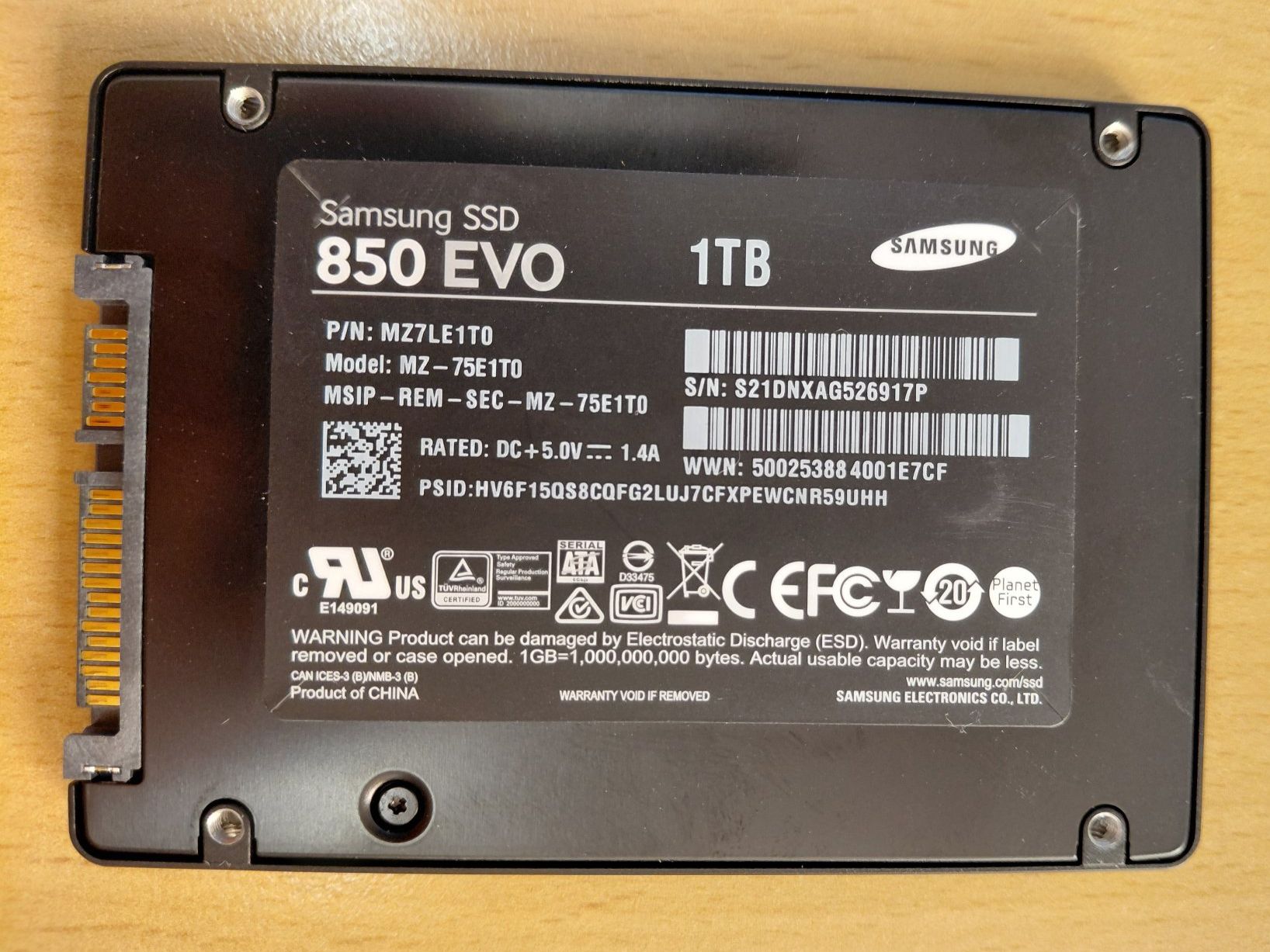 Samsung Dischi rigidi: SSD Samsung 1TB – Usato da Willisau venduto da aronet