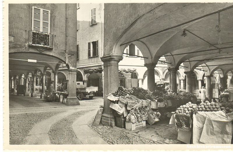 Cartoline postali: Lugano - Via Pessina Ticino + ca. 1930 – Usato da Emmenbrücke venduto da teestube