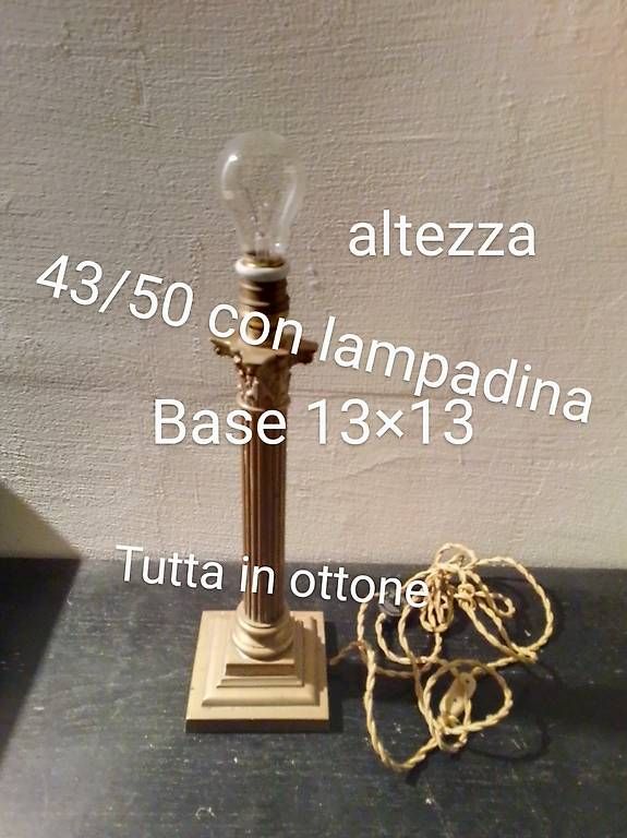 Lampen: lampada ottone massiccio antica – Gebraucht aus Pianezzo von Millecolline 2