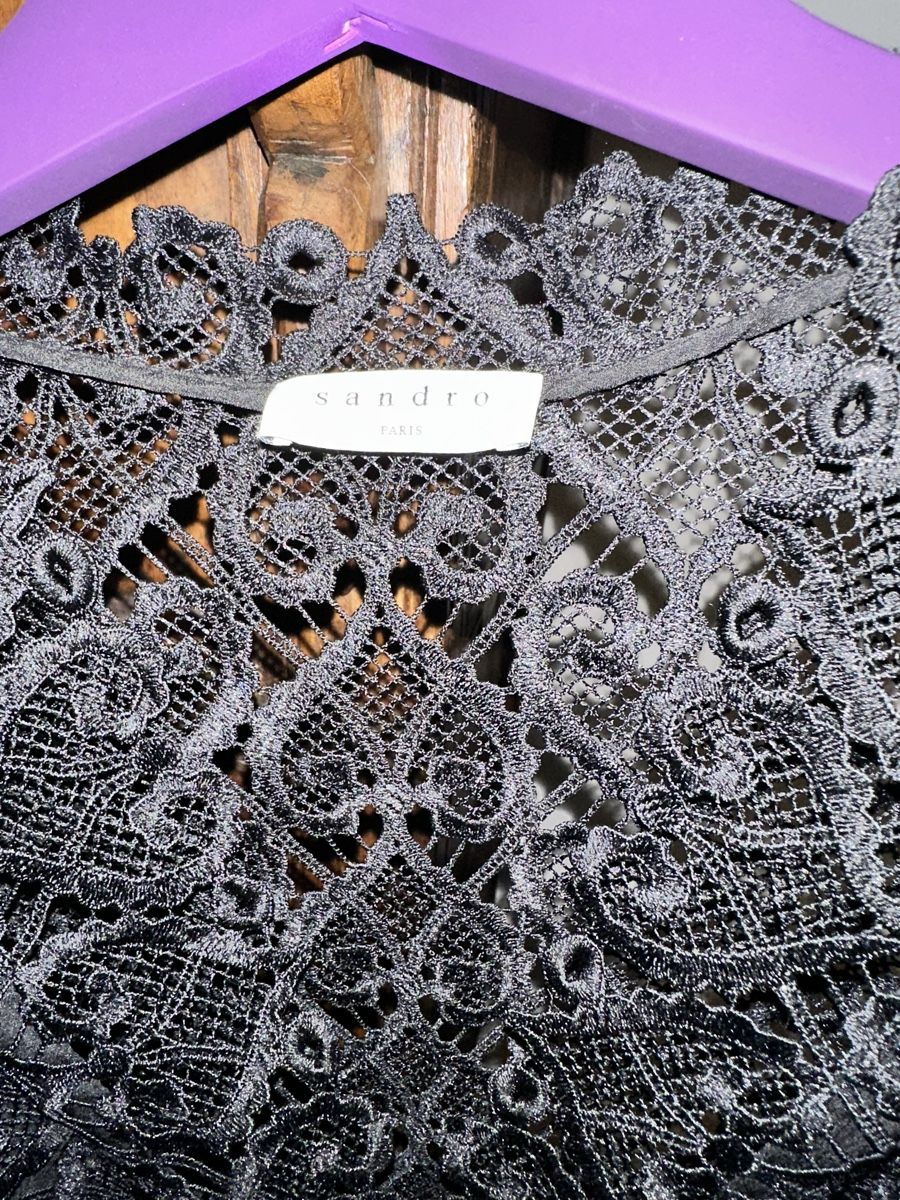 Sandro Kleider: Robe Sandro noire en dentelle, taille 36 - Élégante! – Neu (gemäss Beschreibung) aus Versoix von sne_zx2d 1