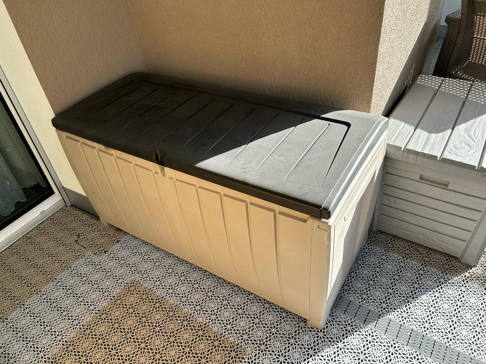 Grosse Balkonbox, wetterfest, beige/braun (Gebraucht) in Rüfenach AG für CHF 60 – nur Abholung auf Ricardo kaufen