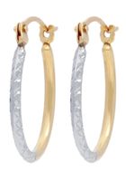 Paar Creolen Schmuck Geschenk Gold 375 Ohrschmuck Creole