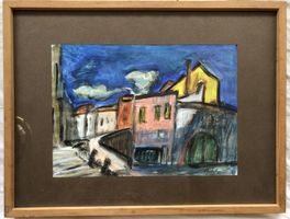 Expressionismus Gemälde (Klassische Moderne) hinter Glas
