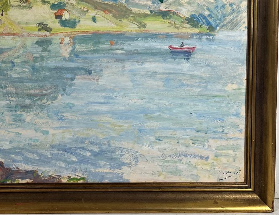 Allice Bally - Thunersee Ansicht Ölgemälde (Gebraucht) in Root für CHF ...