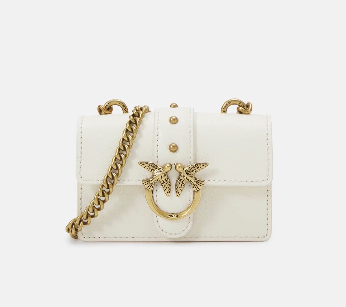 Pinko Borse da donna: *Pinko LOVE ONE MICRO - Umhängetasche - white – Nuovo e nell'imballaggio originale da Oberaach venduto da Dandy2021