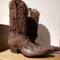 Cowboy-Stiefel Wildleder Gr.40 Braun ...