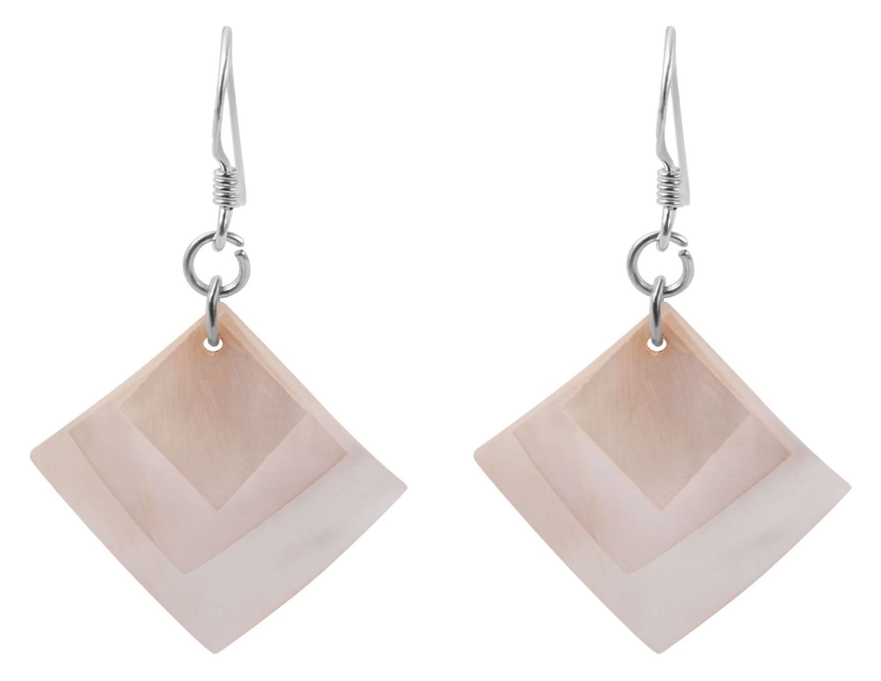 Boucles d'oreille: Ohrhänger "Petra" mit Perlmuttelementen, rosa 925 Silber – Neuf avec emballage d'origine à Heiligkreuzsteinach par schmucktime 1