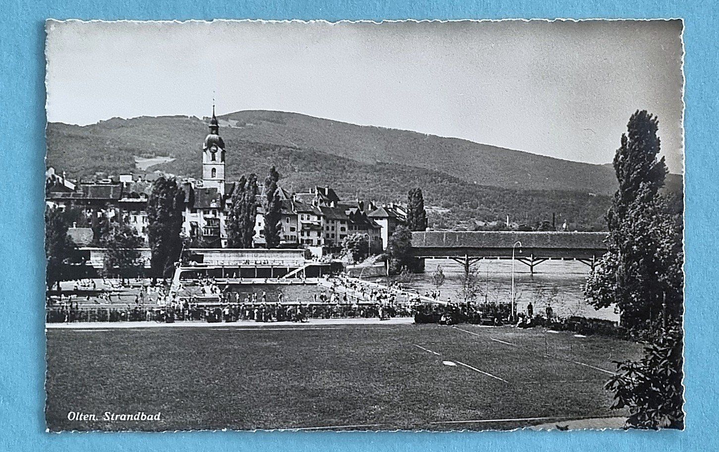 Cartoline postali: Olten - Strandbad - 1946 – Usato da Rothrist venduto da RROENK