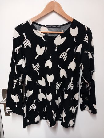 Shirt von Gudrun Sjöden Gr.M BIO-Baumwolle/Modal, 3/4 Arm