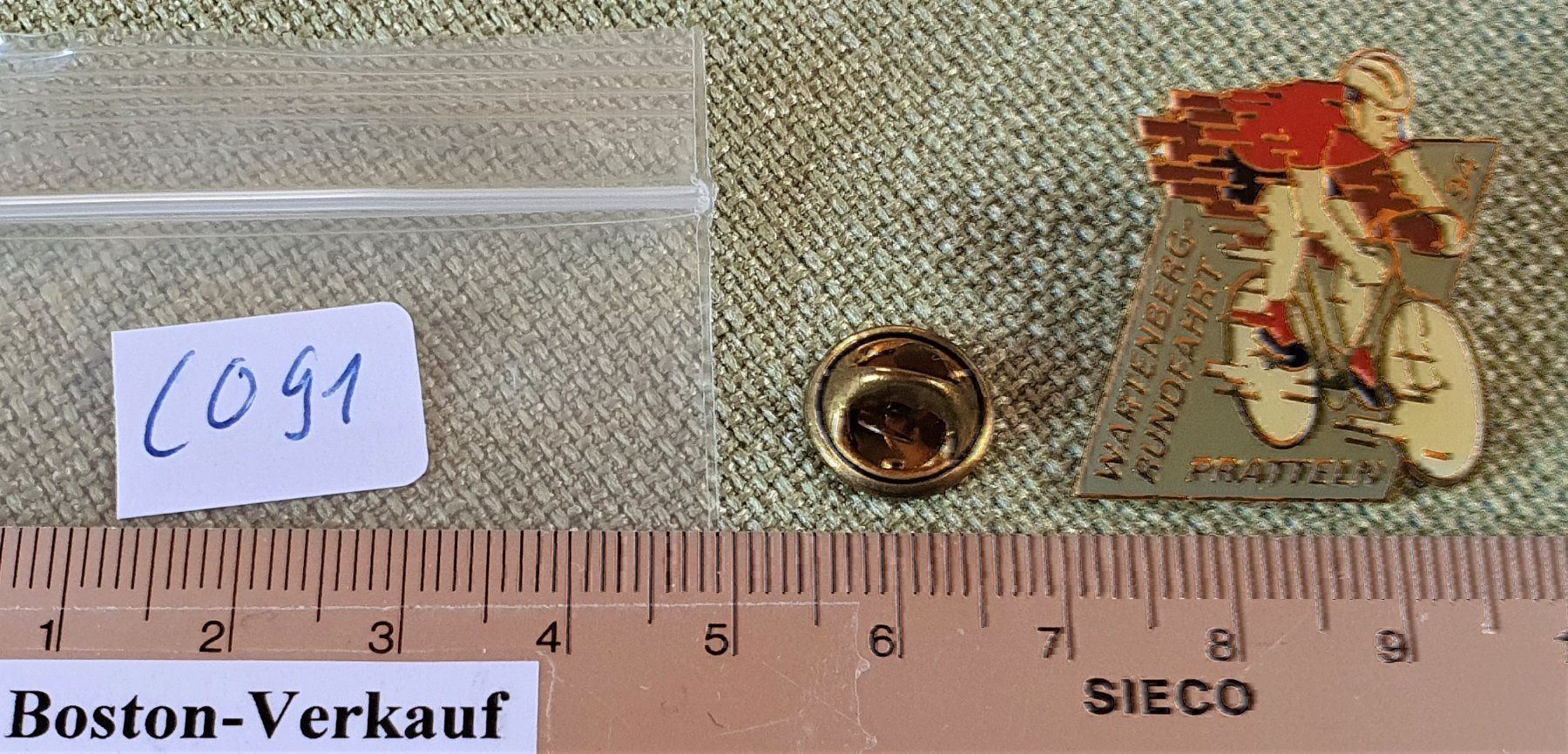 Placchette & Badge: C091 - Pin Wartenberg Rundfahrt Pratteln – Usato da Reinach BL venduto da Boston-Verkauf 2