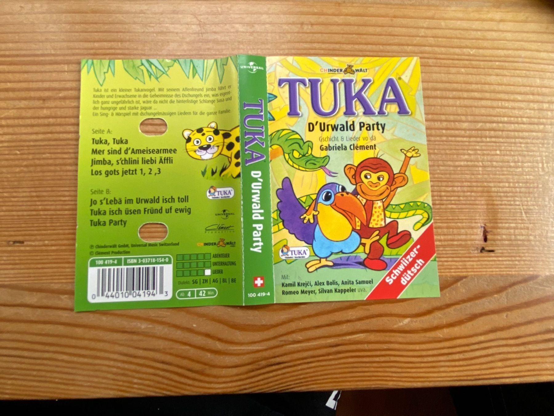 Kompaktkassetten: Kassette - Tuka - D‘Urwald Party – Gebraucht aus St.Gallen von kingsamas 3