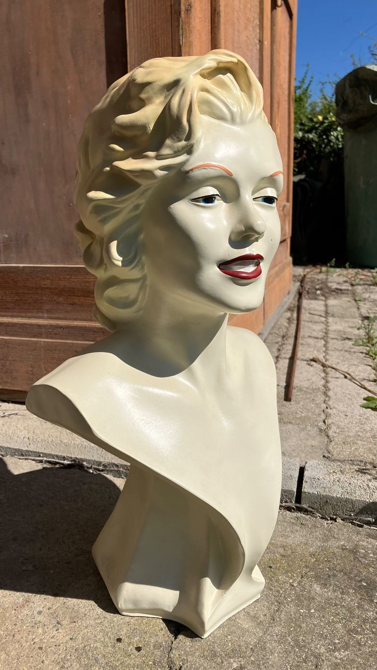 Sculture & Statue: Buste Maryline Monroe Büste vintage déco retro – Usato da St-Cierges venduto da LeRegain 3