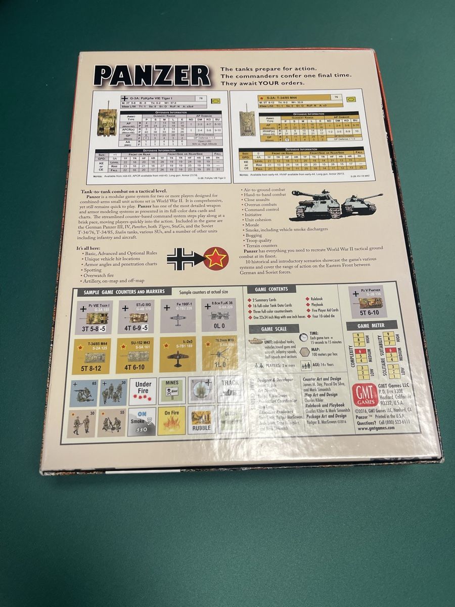 Giochi: Panzer GMT – Usato da Wettingen venduto da TheCenturion 1