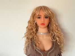💛 Perücke, Blond gewellt, 62cm lang