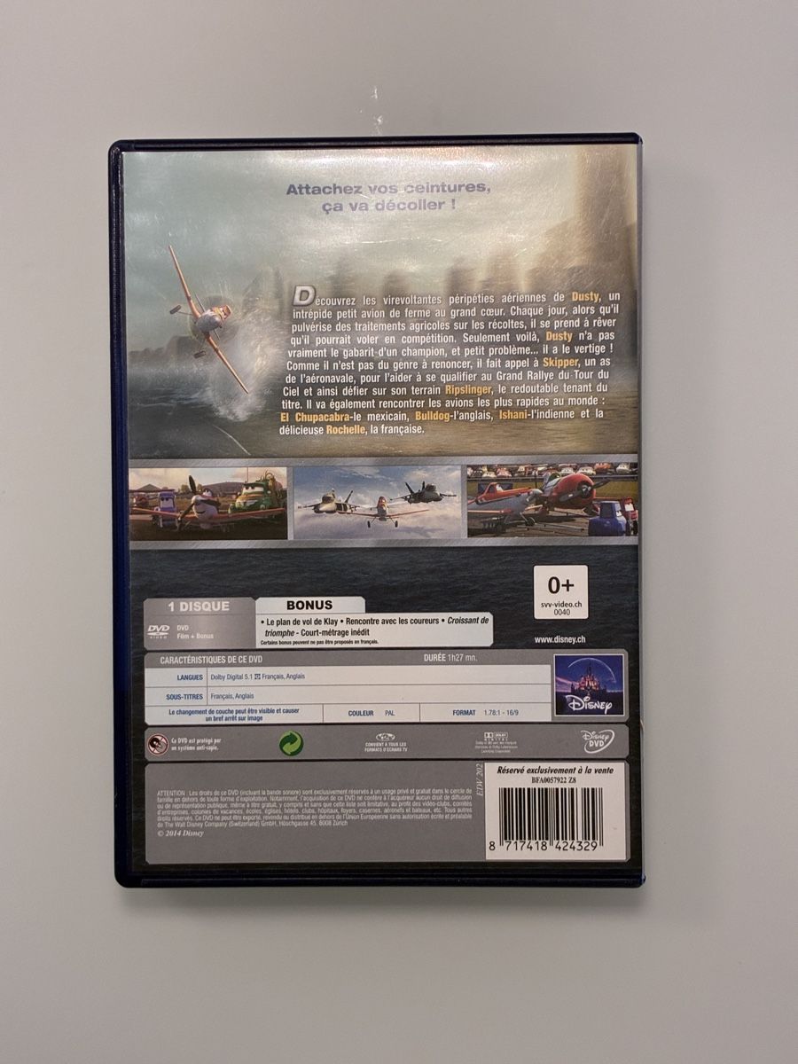 Tutti i DVDs: Planes Film In Francese DVD – Usato da Montagnola venduto da ciain67 2