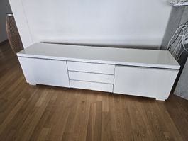 TV Sideboard weiss Hochglanz guter Zustand 