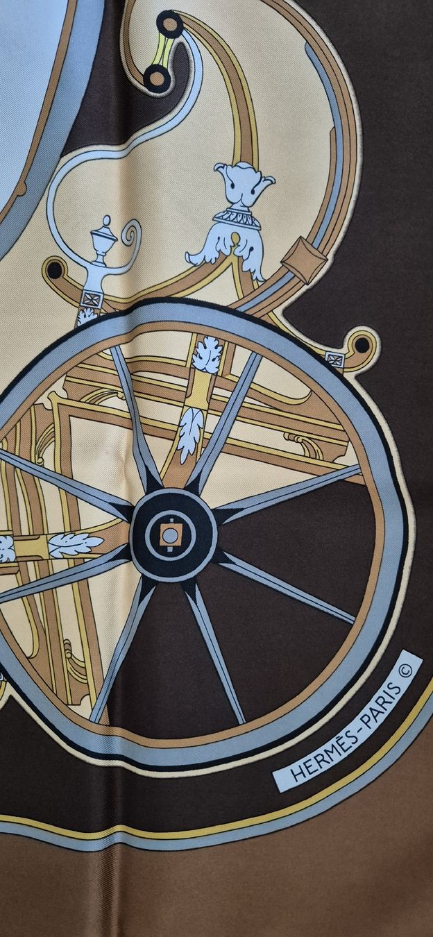 Hermès Foulards, Tücher & Schals: Foulard  Hermès Washington's Carriage – Neu (gemäss Beschreibung) aus st Gingolph von Fast-fashion 7