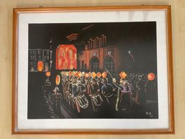 Altes Fasnachtsbild MORGENSTREICH 1937 P.B.