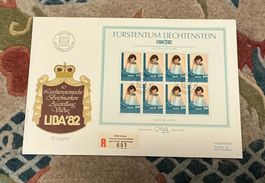 FDC Einschreiben Liechtenstein Grossbrief