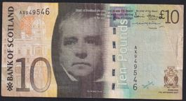 Schottland 10 Pounds 2007 Bank of Scotland