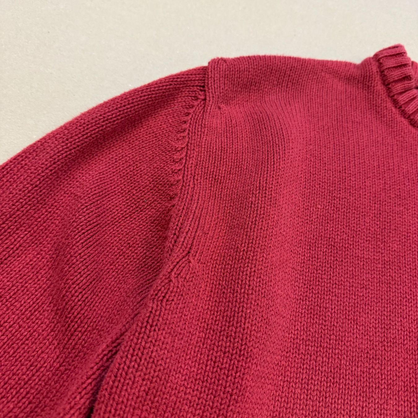 Burberry Maglioni & Felpe: Thomas Burberry vintage red knitted sweatshirt pull 90s – Nuovo (secondo la descrizione) da St. Gallen venduto da sourced_limited 6