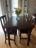 Elegant Dining Set: Table with Four Matching Chairs