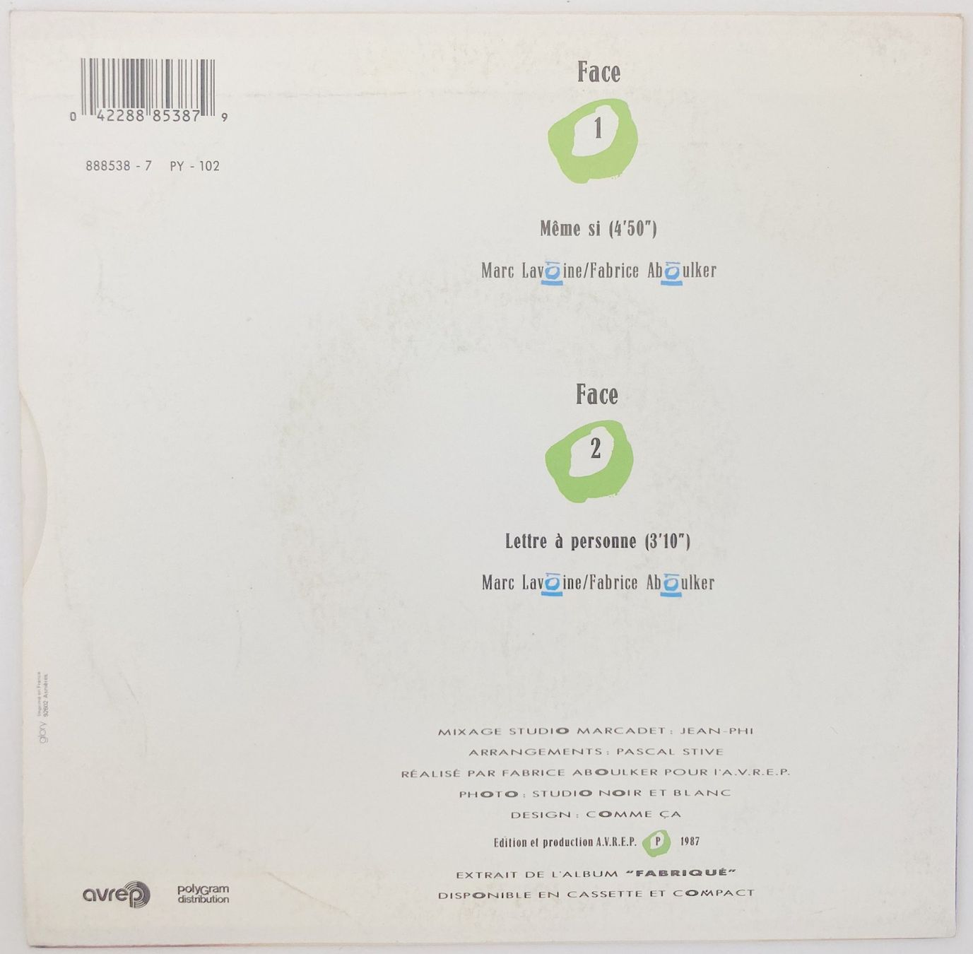 Dischi in vinile: MARC LAVOINE - MEME SI – Usato da Bottens venduto da hotter-than-hell 1