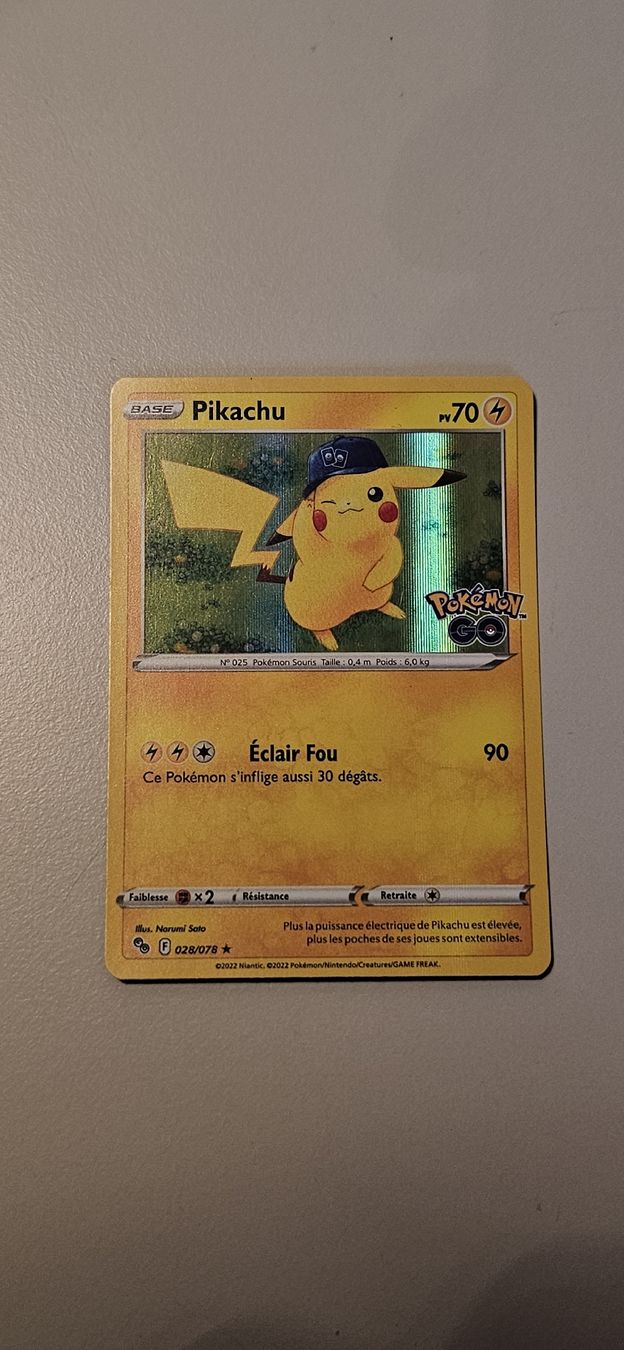 Pokémon Sammelbilder & Trading cards: Pikachu 028 Pokemon Go FR – Gebraucht aus Belp von Ginus85