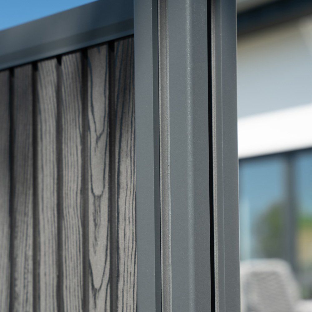 Fendivista: WPC Sichtschutzzaun - 2x Element + 3x Pfosten - Höhe: 185cm – Nuovo e nell'imballaggio originale da Wallenwil venduto da toesstal-vertrieb 5