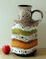 Grand vase de sol vintage, céramique Scheurich 408, 1970s